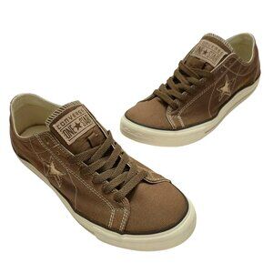 Converse One Star Vintage Low Top Sneakers Shoes Men's Canvas Brown Size 7.5